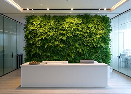 Arredo botanico metallico ufficio